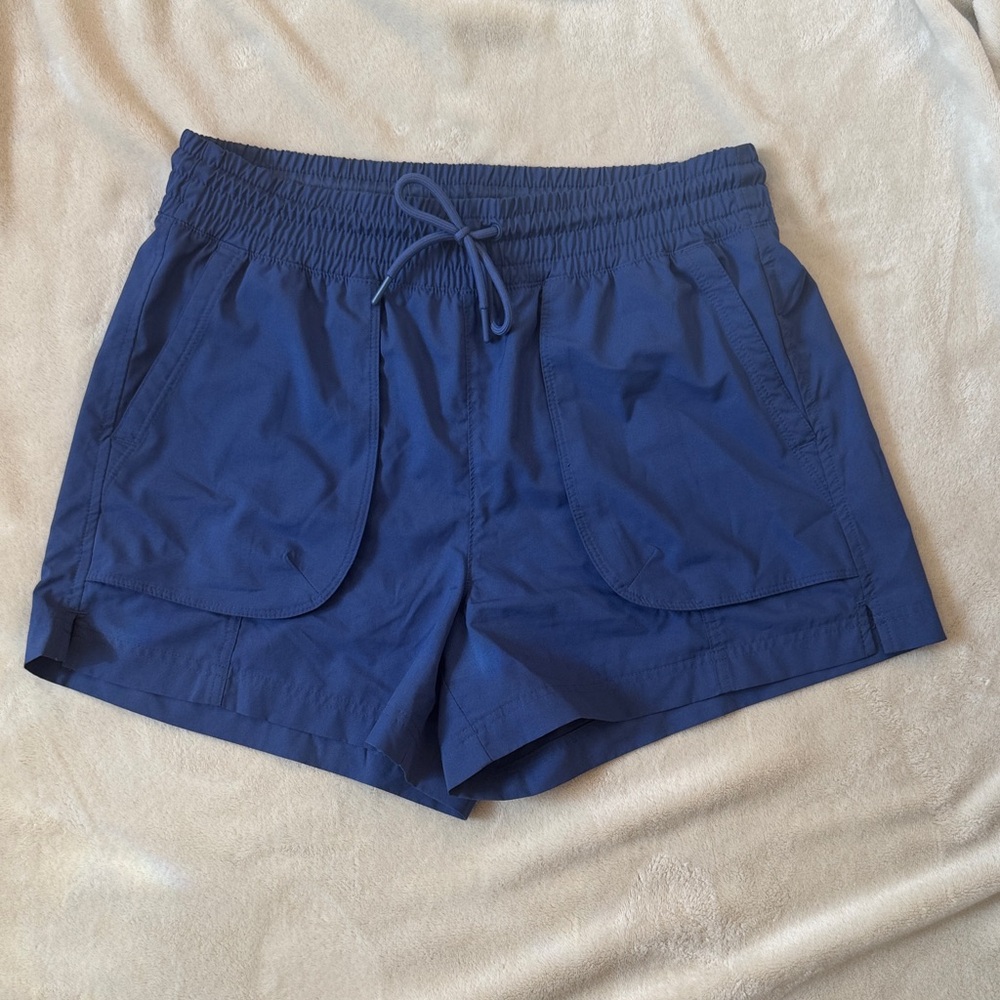 Women’s Navy Blue Drawstring Active Shorts
